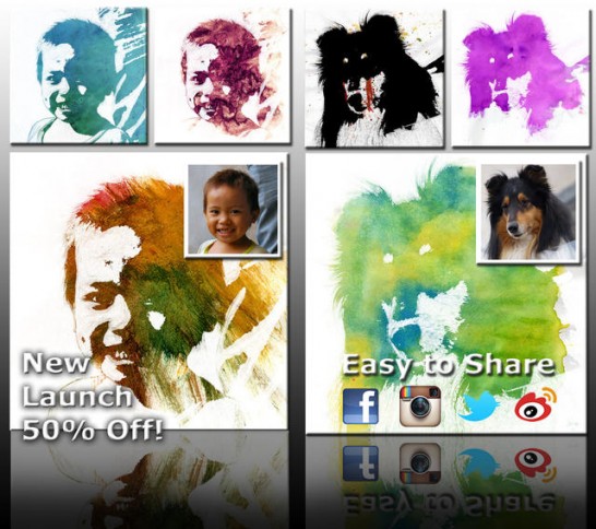 【無料セールアプリ】1+ PhotoJus Paint FX Pro – Pic Effect for Instagram（4/15UP） #iphone #app #instagram